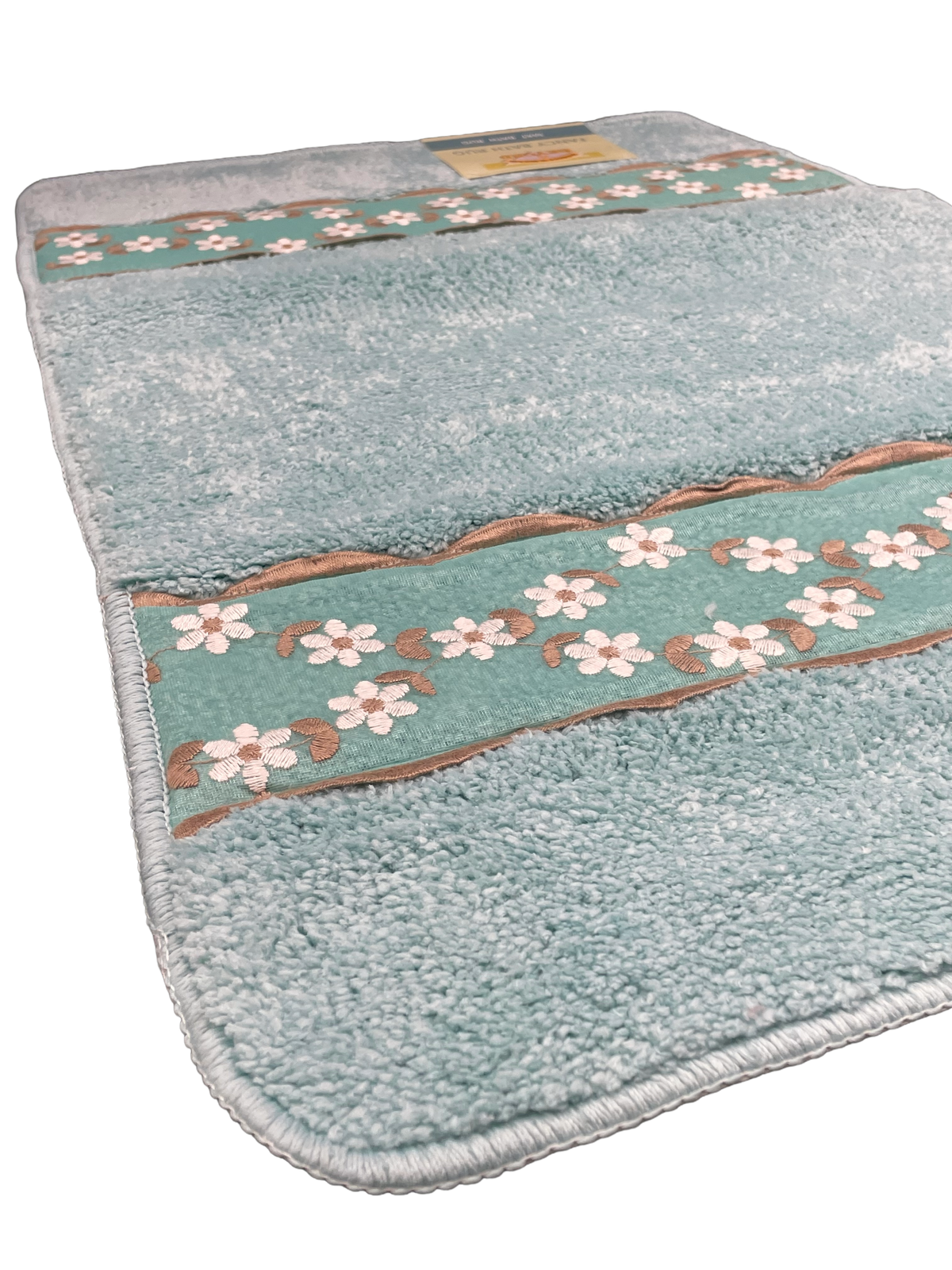 Maya Complete Bathroom Bundle — Full 10-Piece Embroidered Floral Garland Luxury Collection