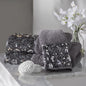 Sinatra Towel Set — Sequin Mosaic Border 3-Piece Glamour Luxury Bath Collection