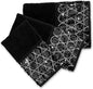 Sinatra Towel Set — Sequin Mosaic Border 3-Piece Glamour Luxury Bath Collection