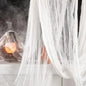 183x76cm Large Halloween Creepy Gauze Cloth Black White Gray Bloody Grid Gauze Horror Haunted House Party Indoor Outdoor Decor