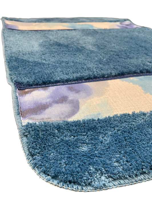 Judy Bath Rug — Romantic Botanical Floral Plush Anti-Slip Bathroom Mat