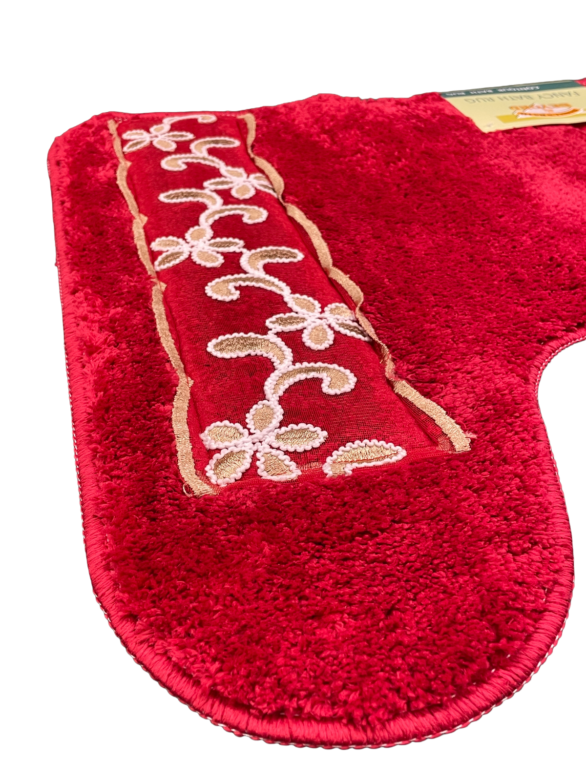 Cassandra Red Contour Rug — Crimson & Gold Toilet Surround Mat
