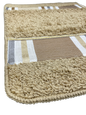 Ivanna Bath Rug — Modern Stripe Plush Anti-Slip Bathroom Mat