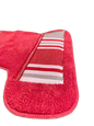 Ivanna Contour Rug — Modern Stripe Plush U-Shaped Anti-Slip Toilet Mat