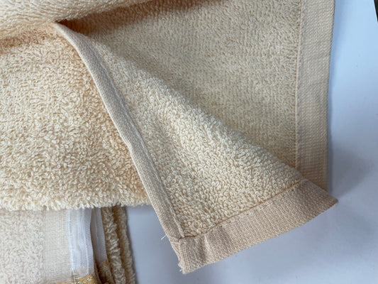 Marquis Towel Set — Hammered Metallic Stripe 3-Piece Luxury Bath Collection