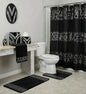 Sinatra Complete Bathroom Bundle — Full 10-Piece V-Chevron Mosaic Sequin Glamour Collection
