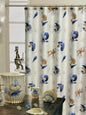 Spa Shell Shower Curtain — Coastal Seashell & Starfish Printed Luxury Panel