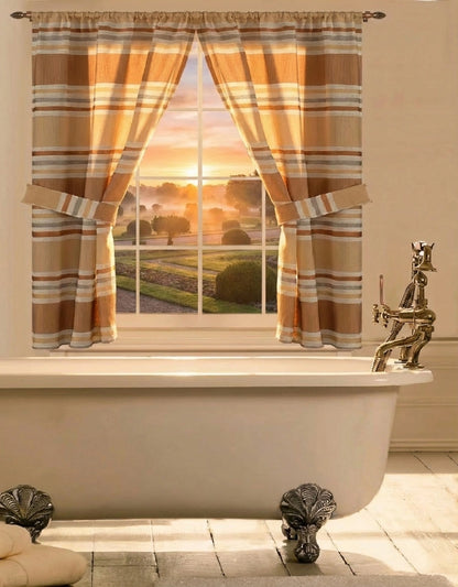 Ivanna Complete Bathroom Bundle — Full 10-Piece Modern Stripe Luxury Collection