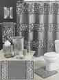 Sinatra Complete Bathroom Bundle — Full 10-Piece V-Chevron Mosaic Sequin Glamour Collection