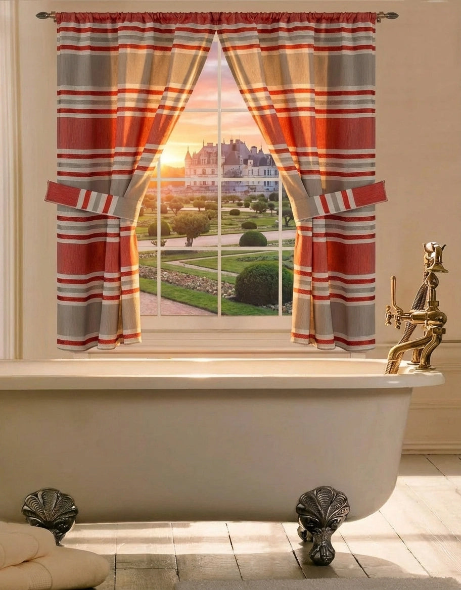 Ivanna Complete Bathroom Bundle — Full 10-Piece Modern Stripe Luxury Collection